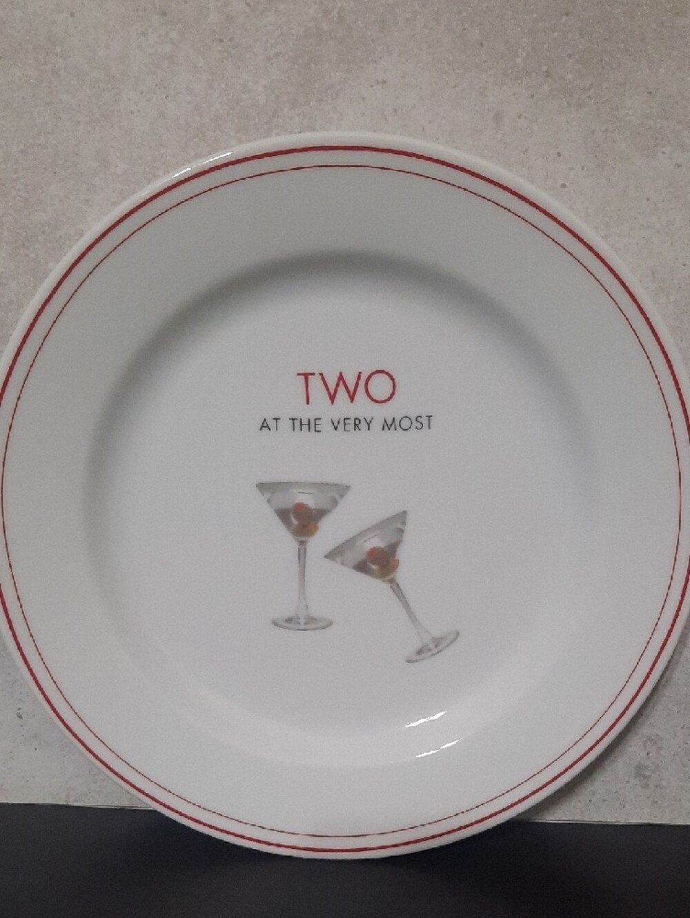 Restoration Hardware Dorothy Parker Martini Appetizer Plates - Picture 3 of 7
